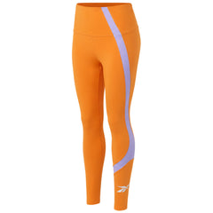 Reebok WOR Big Logo Womens Orange Leggings