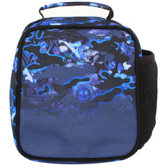 Hype Shark Smile Camo Fade Kids Blue Lunch Bag