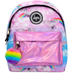 Hype Unicorn Holographic Pink Backpack