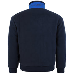 Lyle & Scott Reversible Recycled Mens Navy Shearling Jacket