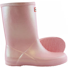 Hunter First Classic Nebula Kids Pink Wellington Boots