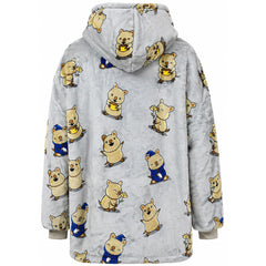 The Oodie Quokka Kids Light Green Blanket Hoodie