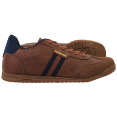 Lambretta Tackle Mens Brown Trainers