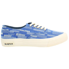 Seavees Legend Embroidery Womens Blue Plimsolls