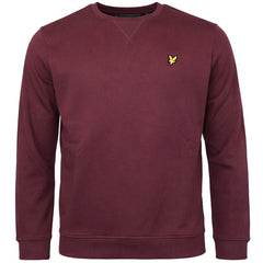 Lyle & Scott Crew Mens Burgundy Sweater