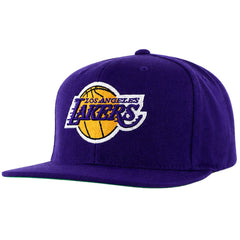 Mitchell & Ness NBA Los Angeles Lakers Wool Solid 2 Purple Cap