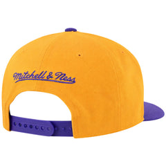 Mitchell & Ness NBA Los Angeles Lakers XL Logo 2-Tone Yellow/Purple Cap