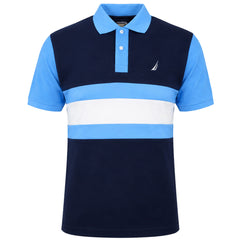Nautica Dent Mens Blue Polo Shirt