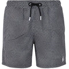 Nautica 6inch Riker Mens Black/White Swim Shorts