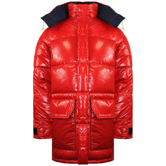 The North Face BRNLB Mens Red Down Parka Jacket