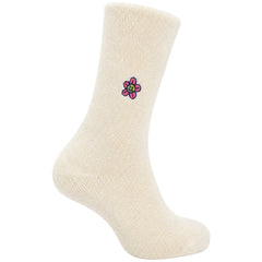 Happy Socks 1-Pack Beige Fluffy Flower