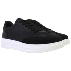 Penguin Mode Mens Black Trainers