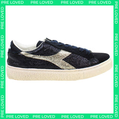 Diadora Montecarlo Glitter Womens Navy Trainers NO BOX