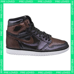 Nike Air Jordan 1 Hi OG Fearless Womens Black/Brown Trainers NO BOX