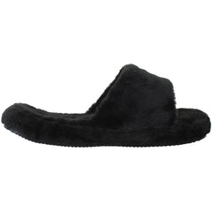 Ralph Lauren Fur Womens Black Slippers