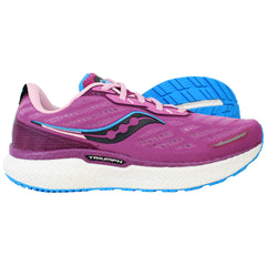Saucony Triumph 19 Womens Purple Running Shoes