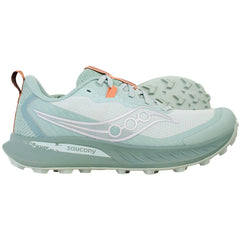 Saucony Peregrine 15 Womens Green Running Shoes