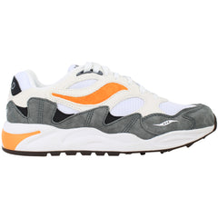Saucony Grid Shadow 2 Mens White/Grey Trainers