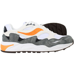 Saucony Grid Shadow 2 Mens White/Grey Trainers