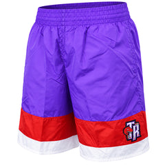 Mitchell & Ness NBA Toronto Raptors Striped Mens Purple Shorts