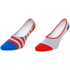 Happy Socks 2-Pack Multicolour Stripe No Show
