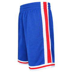 Mitchell & Ness Warm Up Fleece Mens Blue Shorts