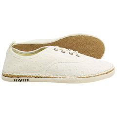 Seavees Sorrento Womens White Plimsolls