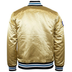 Mitchell & Ness NBA Charlotte Hornets Championship Mens Beige Satin Jacket
