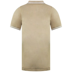 One True Saxon Dexon Mens Sand Polo Shirt