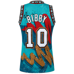 Mitchell & Ness NBA Vancouver Grizzlies #10 Bibby Mens Teal Vest