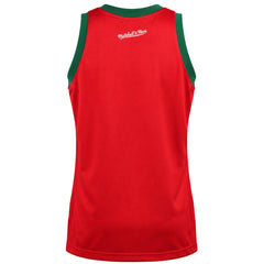 Mitchell & Ness NBA Milwaukee Bucks Heritage Mens Red Vest