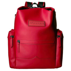 Hunter Original Top Clip Rubberized Leather Red Backpack