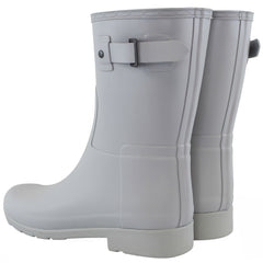 Hunter Refined Short Womens Grey Wellington Boots