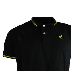 Sergio Tacchini Iconic Mens Black Polo Shirt - Dirty Marks