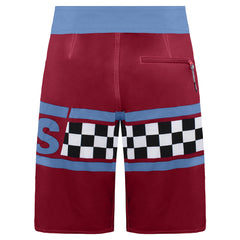 Vans Off The Wall Printed Mens Red/Blue Board Shorts