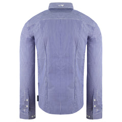 Armani Jeans Fitted Mens Blue Shirt