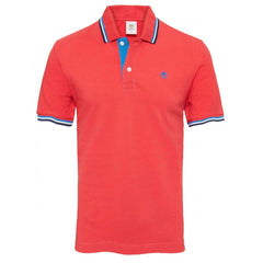 Timberland Logo Mens Red Polo Shirt