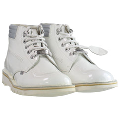 Kickers Throwback Ankle Womens White Boots