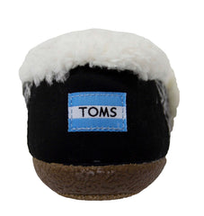 Toms Birch Wollen Womens Black Slippers