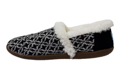 Toms Birch Wollen Womens Black Slippers