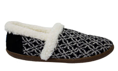 Toms Birch Wollen Womens Black Slippers