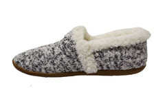 Toms Birch Wollen Natural Womens Black/White Slippers