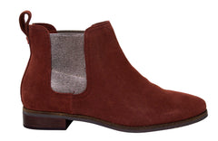 Toms Ella Womens Burgundy Chelsea Boots