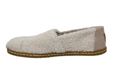 Toms Classic Faux Shearling Womens White Espadrilles