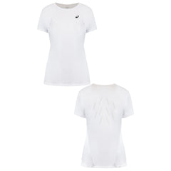 Asics Logo Womens White Tennis Top