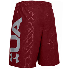 Under Armour Logo Mens Burgundy Shorts