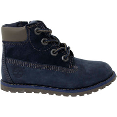 Timberland Pokey Pin 6inch Kids Navy Chukka Boots
