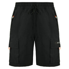 Nicce Meru Reflective Mens Black Cargo Shorts
