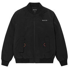 Nicce Meru Mens Black Bomber Jacket