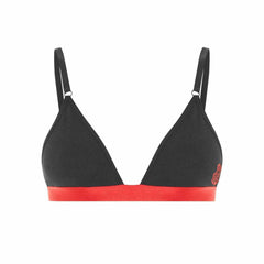 Nicce Logo Womens Black/Red Triangle Bralette